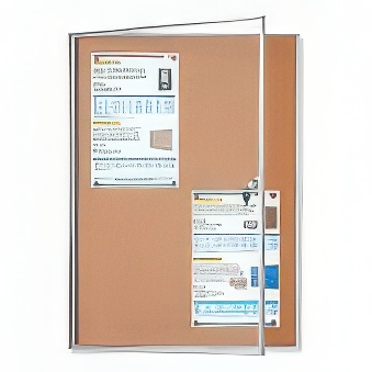 Gablota ogłoszeniowa, jednodrzwiowa Typ 1