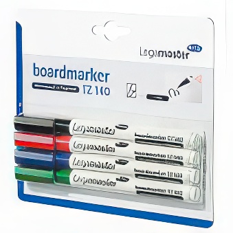 Set of 4 board markers 1 mm