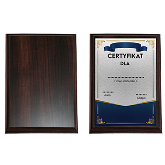 MDF base for Overprinted Aluminum Sheets for Sublimation - dark brown 228 x 305 mm (9 x 12")