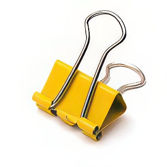 Archive Clip for Documents, yellow, 1,9 cm