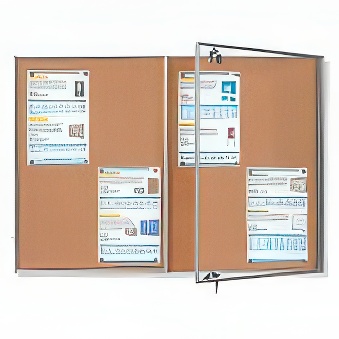 Gablota ogłoszeniowa, dwudrzwiowa Typ 3