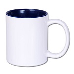 Inside color outside white sublimation mug