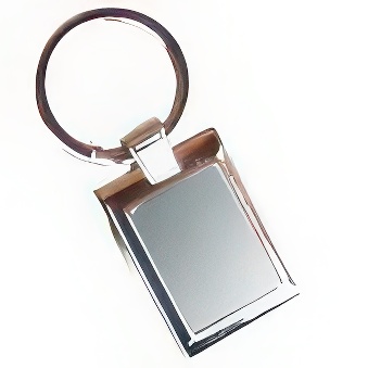Metal rectangle keychain for sublimation