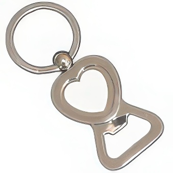Square leather keychain for printing