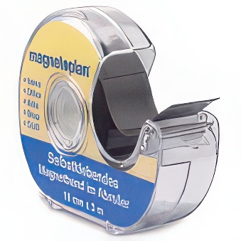 Self-adhesive magnetic tape with dispenser 19 mm x 5 m