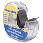 Self-adhesive magnetic tape with dispenser