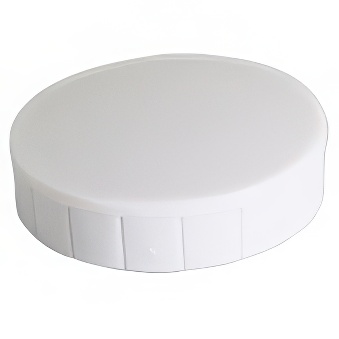 Magnesy tablicowe biurowe okrągłe - białe 24 mm