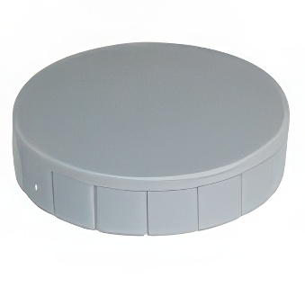 Magnesy tablicowe biurowe okrągłe - szare 24 mm