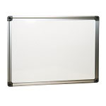 Tablica suchościeralna magnetyczna biała w aluminiowej ramie, 100 x 150 cm