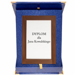 Case to MDF base - vertical, navy blue, 228 x 305 mm