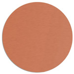 Brown, glossy metal disc for sublimation, engraving, laser printer heat transfer, and DTF