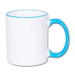 Color handle sublimation mug