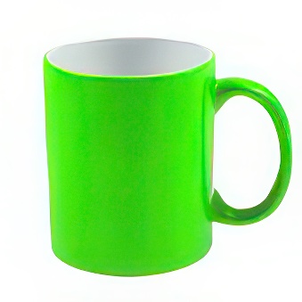 Neon Sublimation Mug Green 330 ml