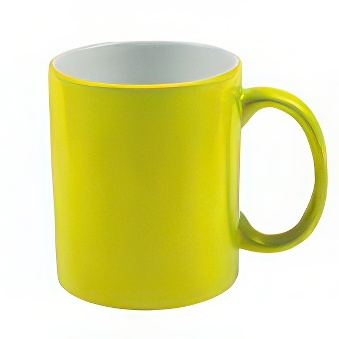 Kubek do sublimacji - neonowy żółty 330 ml