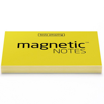 Magnetic notes yellow 7 x 5 cm