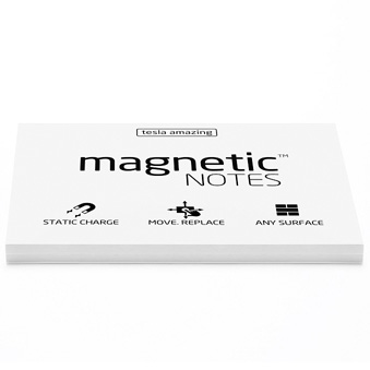 Elektrostatyczne suchościeralne karteczki na notatki - białe