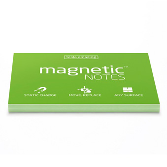 Magnetic notes green 10 x 7 cm