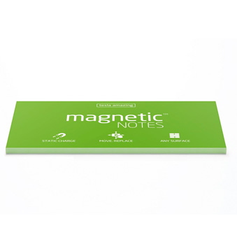 Magnetic notes green 20 x 10 cm