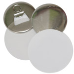 Elements for making pin badges with a magnetic opener