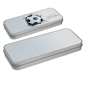 Metal pencil case for sublimation silver 7,7x18,7 cm