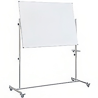 Tablica obrotowa suchościeralno-magnetyczna na stojaku, 120 x 220 cm