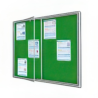 Gablota ogłoszeniowa, dwudrzwiowa Typ 4