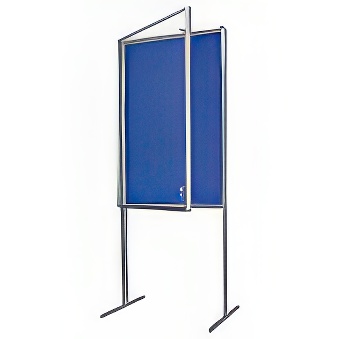 Gablota ogłoszeniowa zamykana wewnętrzna wolnostojąca tekstylna - do wyboru 70x100x190 cm