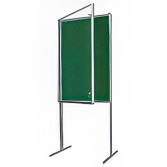 Gablota ogłoszeniowa zamykana wewnętrzna wolnostojąca tekstylna - do wyboru 80x120x190 cm