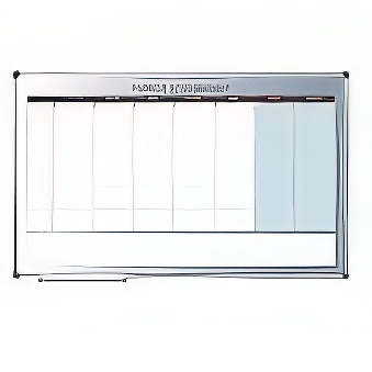 Planer tygodniowy biały - tablica suchościeralna magnetyczna 90 x 120 cm