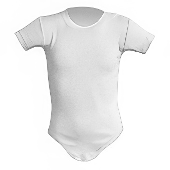 Baby body white for printing 6m