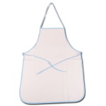 Apron with color trim for sublimation - 5 pieces