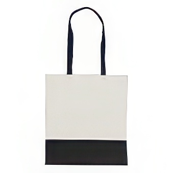 Cotton Bag with Long Handles for Printing, black, 140 g/m2