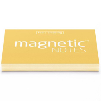 Magnetic notes pastel yellow 7 x 5 cm