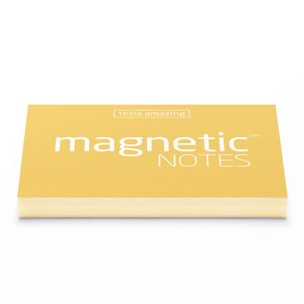 Magnetic notes pastel yellow 10 x 7 cm