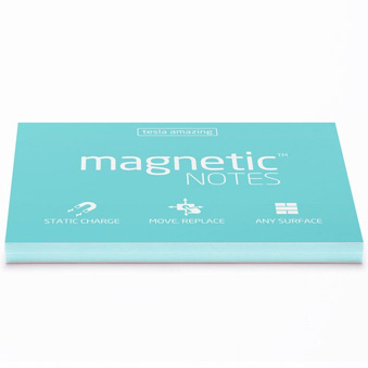 Magnetic notes aqua 7 x 5 cm