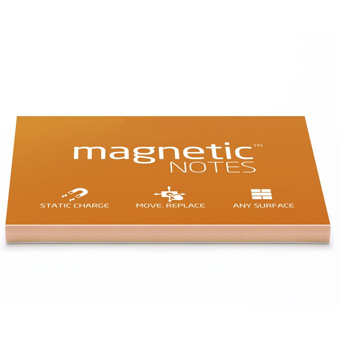 Magnetic sheet orange 7 x 5 cm