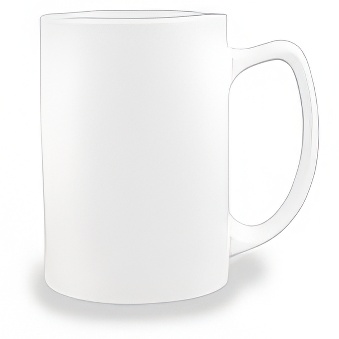 Sublimation Mug - Large, Pointed Handle