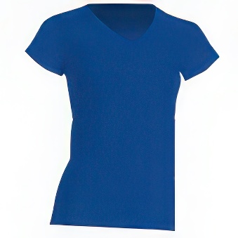 T-shirt V-Neck for printing Colour: blue Size: XL