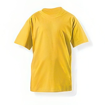 T-shirt Standard for printing Colour: yellow Size: 110 - 122 cm