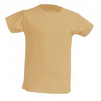 T-shirt Standard for printing Colour: sandy Size: 134 - 140 cm