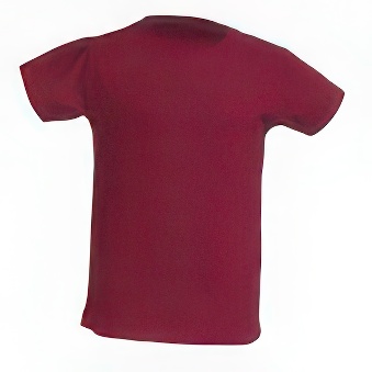 T-shirt Standard for printing Colour: claret Size: 134 - 140 cm