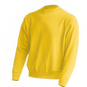 Men&rsquo;s sweatshirt for printing Colour: yellow Size: M
