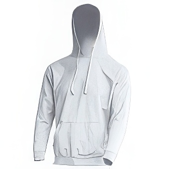 Men&rsquo;s hoody sweatshirt for printing Colour: white Size: S
