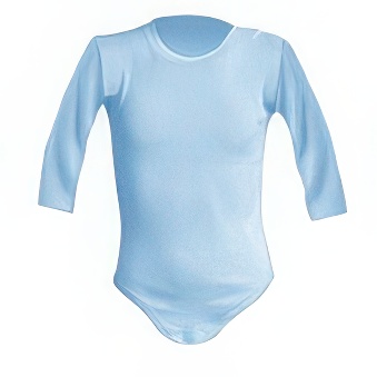 Long sleeve baby body sky blue for printing 3m