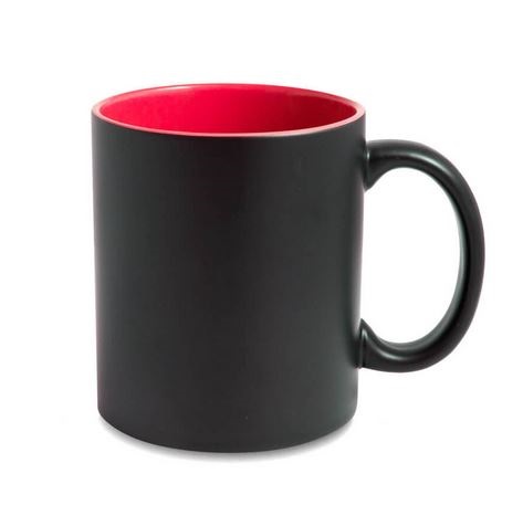 Matte color changing sublimation and engraving mug with color inside