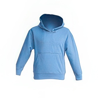 Kid&rsquo;s sweatshirt for printing Colour: light blue Size: 122 cm