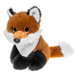 Teddy fox with a white scarf for printing