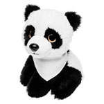 Teddy panda with a white scarf for printing