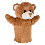 Teddy bear hand puppet suitable for printing
