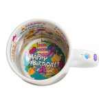 Happy Birthday mug for sublimation overprint